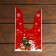 Polyethylene gift package with ears "Friends", 13 x 22 cm