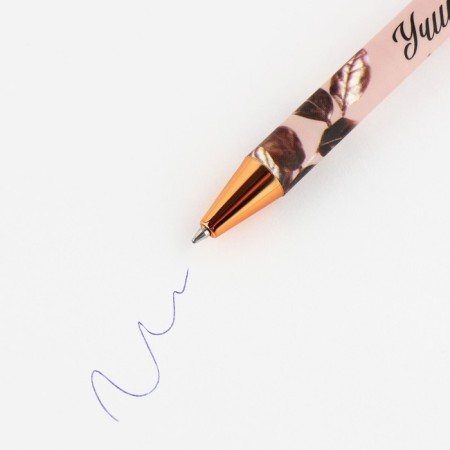 Automatic plastic pen “wise teacher”, ball 7.0 mm, blue paste.-2