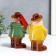 Souvenir Ceramics "Vorozhushki in cloaks - rainy day" Set 2 pcs 16x6.5x10 cm
