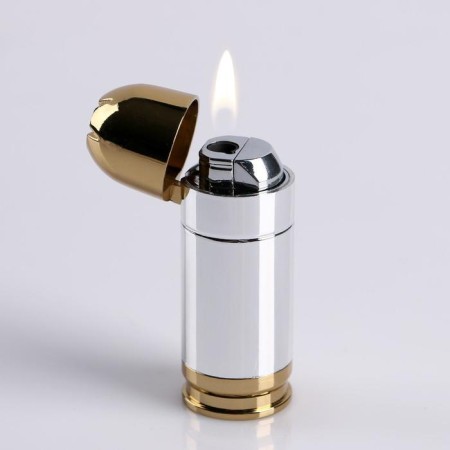 Gas lighter "Chrome cartridge", 7.5 x 2.5 cm-2