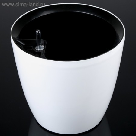 Kashpo with auto -watering "Comfort", 12 l (insert 6 l), white color (I insert mix)