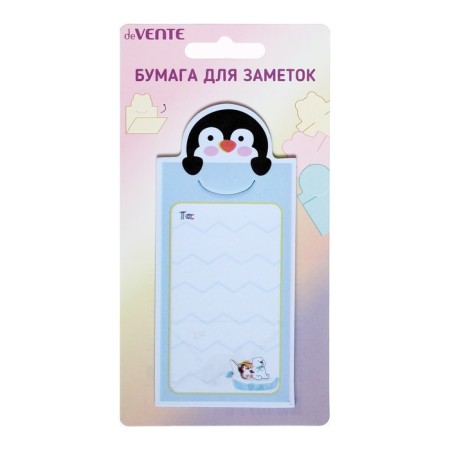 Block with a sticky edge, 50 sheets 4 colors of assortment, 70 mm x 70 mm Neon Devente Funny Notes-4