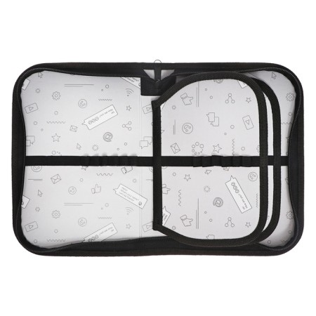 Penal 3 sections, tab inside, 140 x 210 x 40 mm, fabric, calligrata top block "camouflage"-4