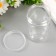 Bank for scrapbooking plastic "cylinder" 100 ml transparent 9x5.2x5.2 cm