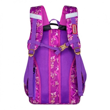 Youth backpack 43 x 29 x 18 cm, ergonomic back, Across 155, purple 155-14-2