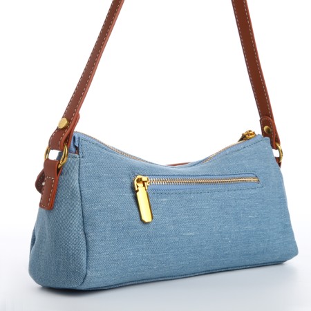 Female bag Textura, average size, color of blue jeans-3