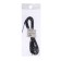 A network cord with a fork, 2.5 m, SHVVP 2 x 0.5 mm2, black