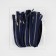 Metallic lightning, No. 5, 2 runners, connective, automatic locks, 80 cm, dark blue color/nickel