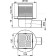 Alcaplast APV31, 105 × 105/50 mm, side drain, combined waterproof, 105/50 mm