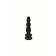 Replaceable nozzle for sex masses Diva, TPR, black color, 17.8 cm