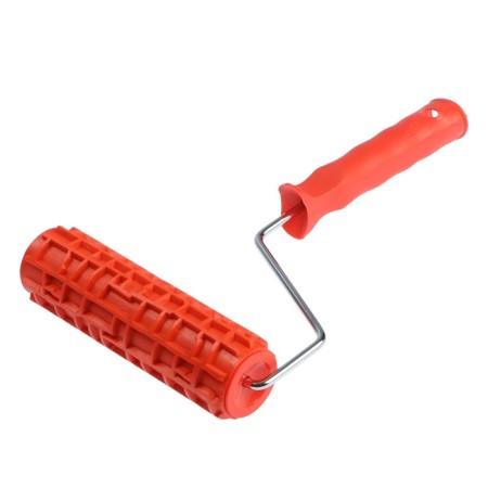 Decorative tundra roller, rubber, "crocodile", handle d = 6 mm, 180 mm