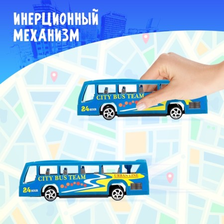 Bus inertial "City Tour", Mix colors-2