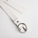 Children's belt, width 2.3 cm, screw, buckle metal, white color