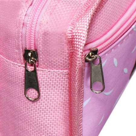 School Penal on the zipper Calligrata "Anime", 2 departments, pink-3