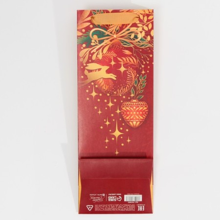 Package for the bottle "Fairytale holiday", 13 x 36 x 10 cm, New Year-4