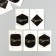 Cardboard Biro "Congratulations. White Marble" set 10 pcs (5 types) 4x6 cm