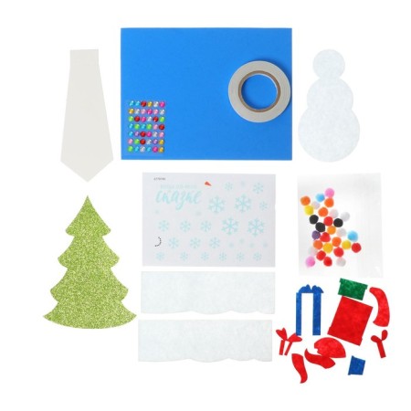 Set for creativity "New Year's application: snowman"-2
