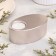 Close "narrow oval. Marble" from gypsum, 11.5x7x4cm, champagne
