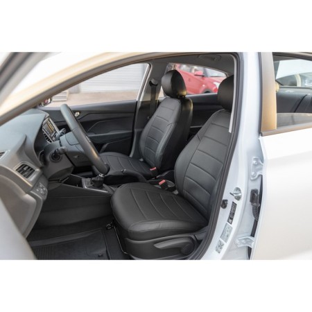 Autoshekhly for Hyundai Solaris II SD, (rear seat 60/40), 2017-n, eco-leather, set-2