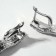 Hanging earrings "Hollywood" Rain, color silver, 11 cm