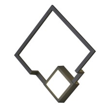 Wall lamp Mantra Boutique, Led, 1150lm, 3000k, 260x75x260 mm, black color black
