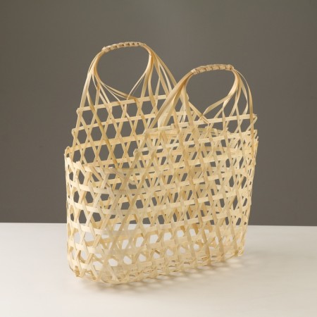 Wicker basket, 30x14x18/30 cm, bamboo-1