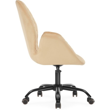 Computer chair Nero Metal/velor, black/beige 63x65x92 cm-2