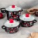Set of pots "Rest-5", 3 subjects: 1.9 l, 2.5 l, 5 l, covers, induction