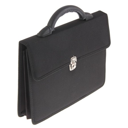Business portfolio 350 x 260 x 100 mm, textile, 2 departments, to 1C11 "Vyborg", black-1