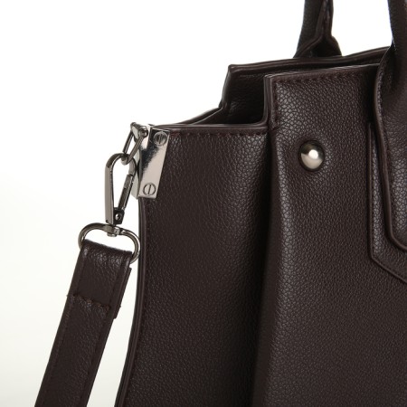 Bag Women's Tout, on lightning, dark brown color-4