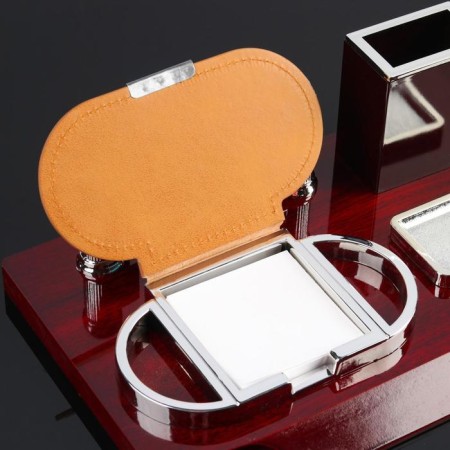 Table set 4V1 with a business card holder, red tree-3