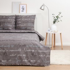 Bed linen saving and I 2 joint venture Inscription 175x215cm, 180x215cm, 70x70cm-2 pcs, Kolisatin, 80 g/m²