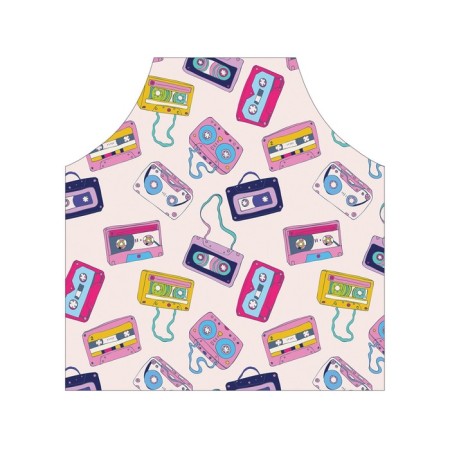 Apron kitchen with a photocrint "Finding cassettes", adjustable, size OS-2