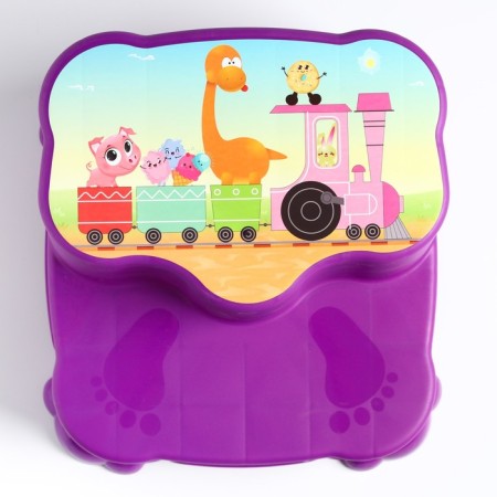 Children's stool, stand - step, mix color (pink, purple, red)-3