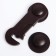 A set of door blockers, 2 pcs., Brown color