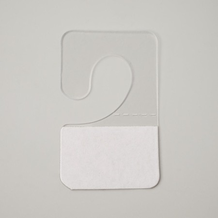 Hook-lover self-adhesive 2.5 × 4 cm (set1000 pcs.), The color is transparent-3