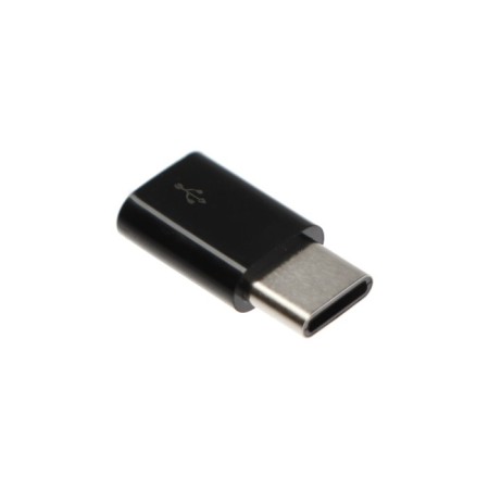 Red Line adapter with MicroUSB on Type-C, black