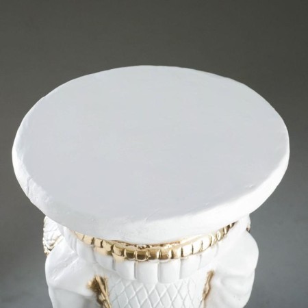 Figure - stand "Three elephants" white -gold, 28x28x50cm-3