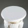 Figure - stand "Three elephants" white -gold, 28x28x50cm