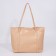 Zipper bag with lightning, beige color
