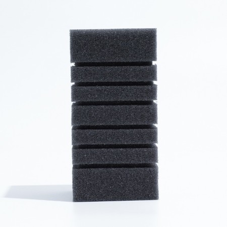 Rectangular sponge for the turbo filter No. 9, 8 x 8 x 16 cm, gray-1