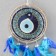 Dreams of Dreams from the evil eye "blue-blue feathers" 60x15x0.7 cm