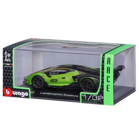Racing machine BBURAGO Lamborghini Essenza SCV12, Die-Cast, 1:32, Green color-11