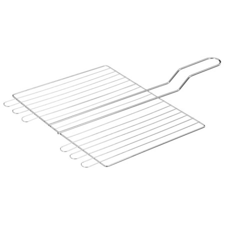 Ground grill Universal Maclay, 25x31 cm, chrome steel, for barbecue-9