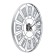 Watch wall interior "accordion", smooth move, d-40 cm, white
