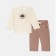 Set: T -shirt with DL. Sleeve and pants crumb I am Dreamer, height 86-92 cm, beige