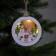 Christmas tree toy "Snowmen in the forest", from batteries, glow warm white