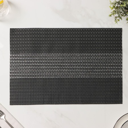 A set of serving napkins on the table “Shine”, 4 pcs, 45 × 30 cm, black color-4