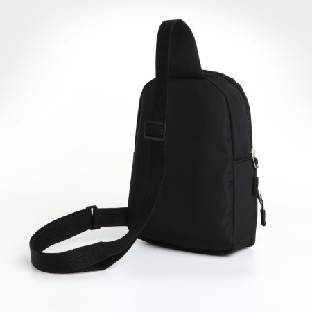 Young youth bag-bag, Textura, from textiles, black color-2