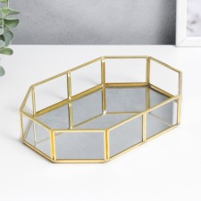 Standing interior glass with a mirror 